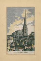 NW View of Walsall Church, 1794